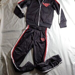 Boys size 8 Pony Black and Red Kids jogger pant Set